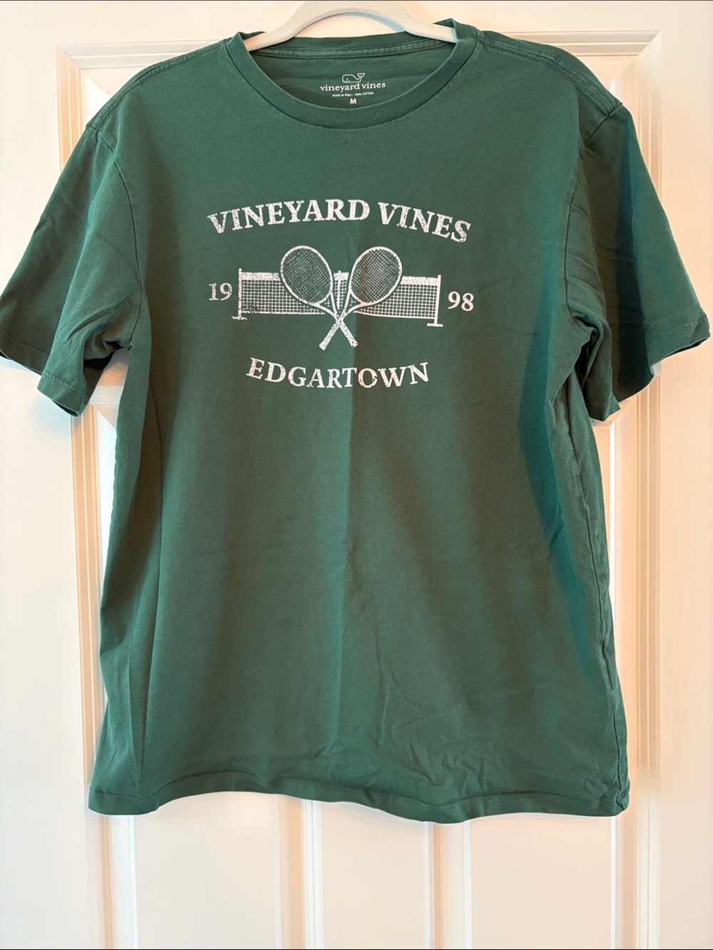 Vineyard Vines Green Edgartown Tennis Graphic Tee - Size Medium
